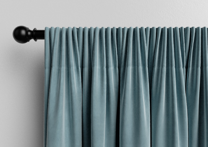 Ultra Luxe Velvet, Blue Cloud - Made to Measure Curtains - Image 9
